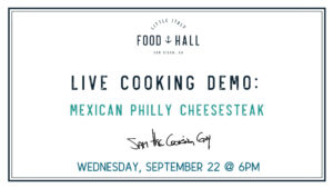 Live Demo Mexican Philly Cheesesteak